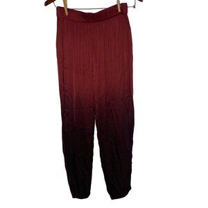 Raquel Allegra Traputo Ombre Rayon Pull On Pants Sz SM (1) Lightweight Red
